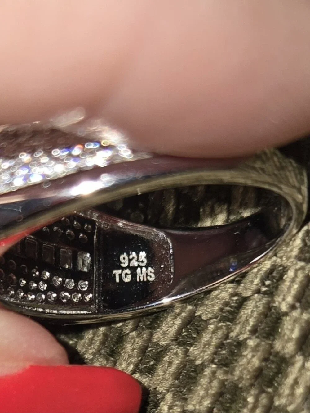 5 CT Moisiannite Pave Square-Top Men's Ring 925 Sterling Silver Size 11